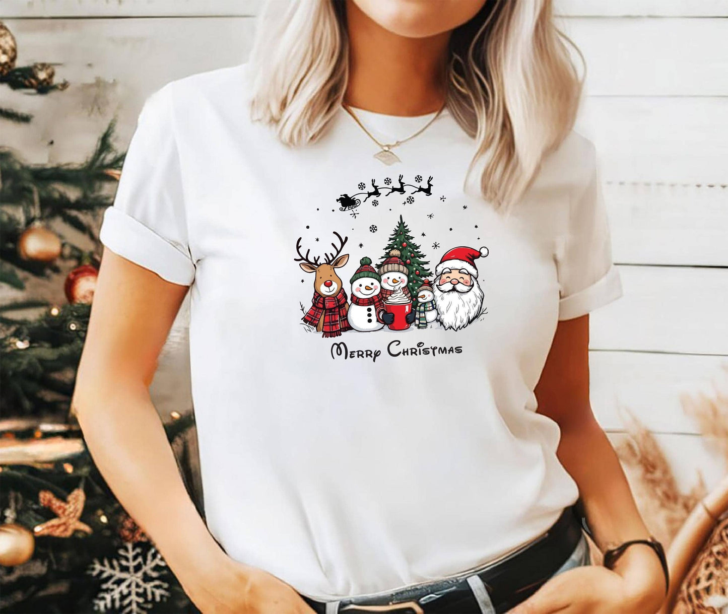 Christmas Family Matching Shirt, Holiday Gift, Santa