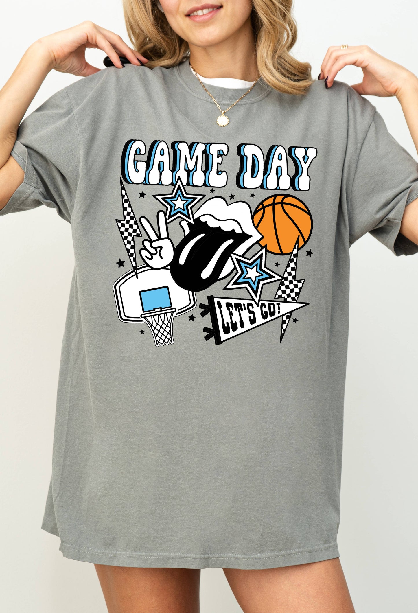 Custom Colorful Game Day Graphic Tee