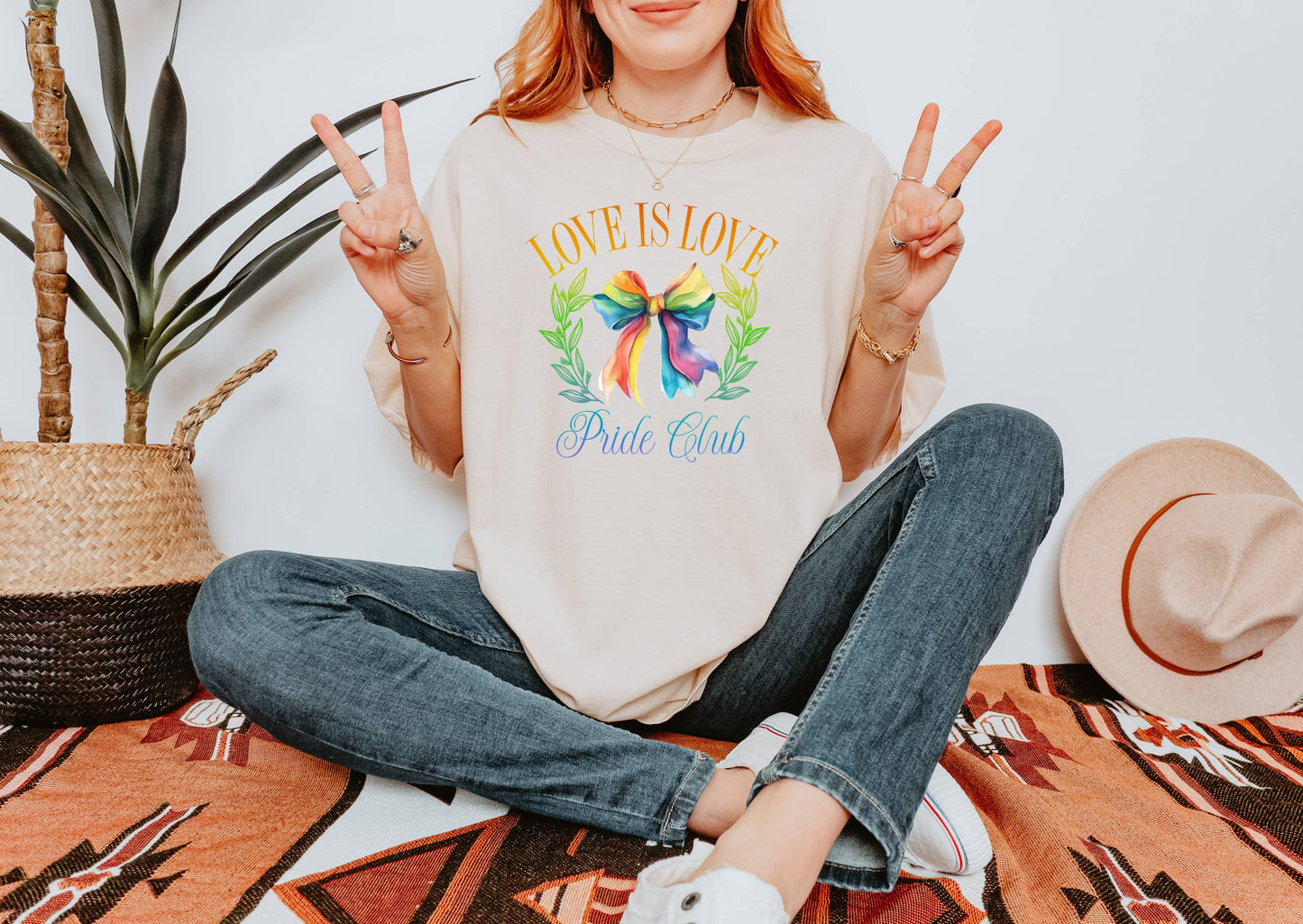 Rainbow Bow, Pride Graphic Tee, Lgbtq Apparel, Pride Month