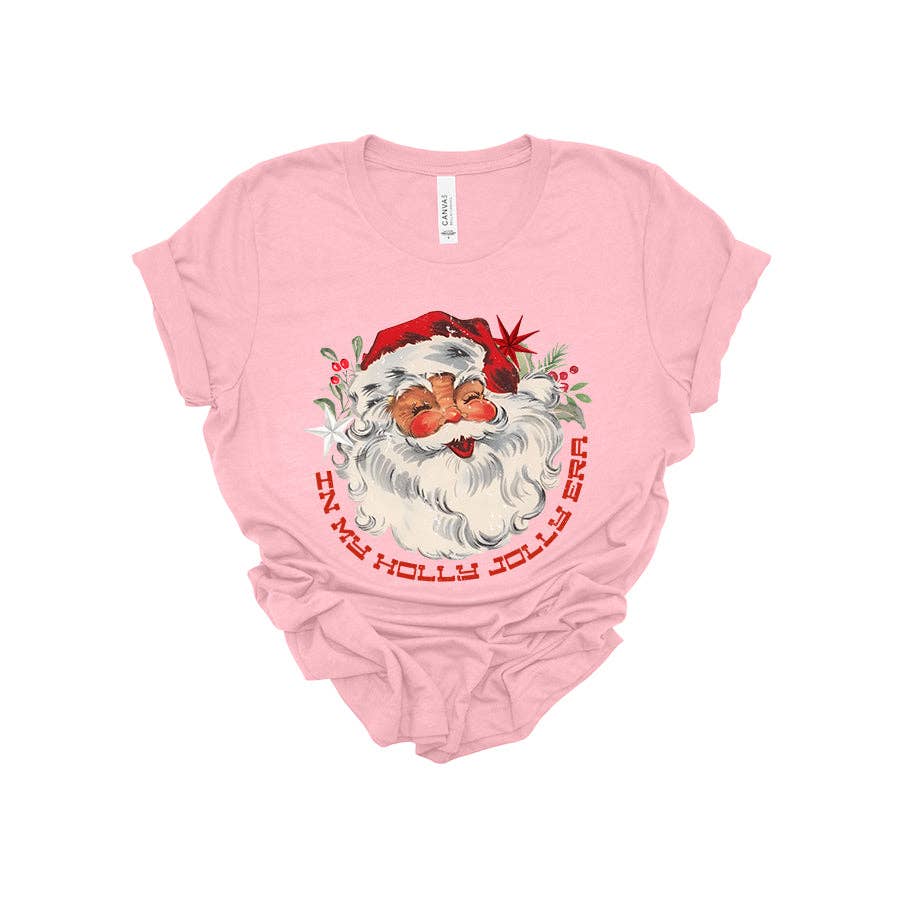 In My Holly Jolly Era Santa Tee