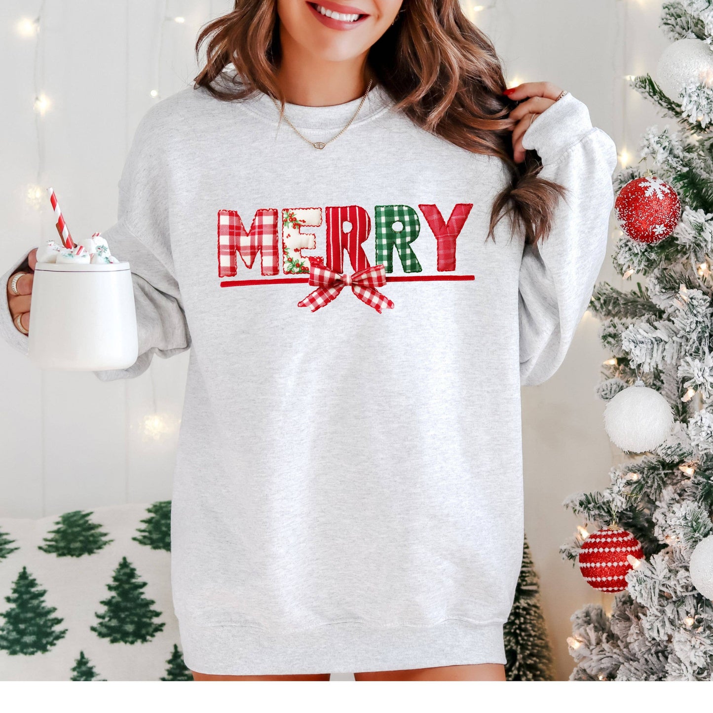 Christmas Sweatshirt, Christmas Apparel, Trendy Christmas