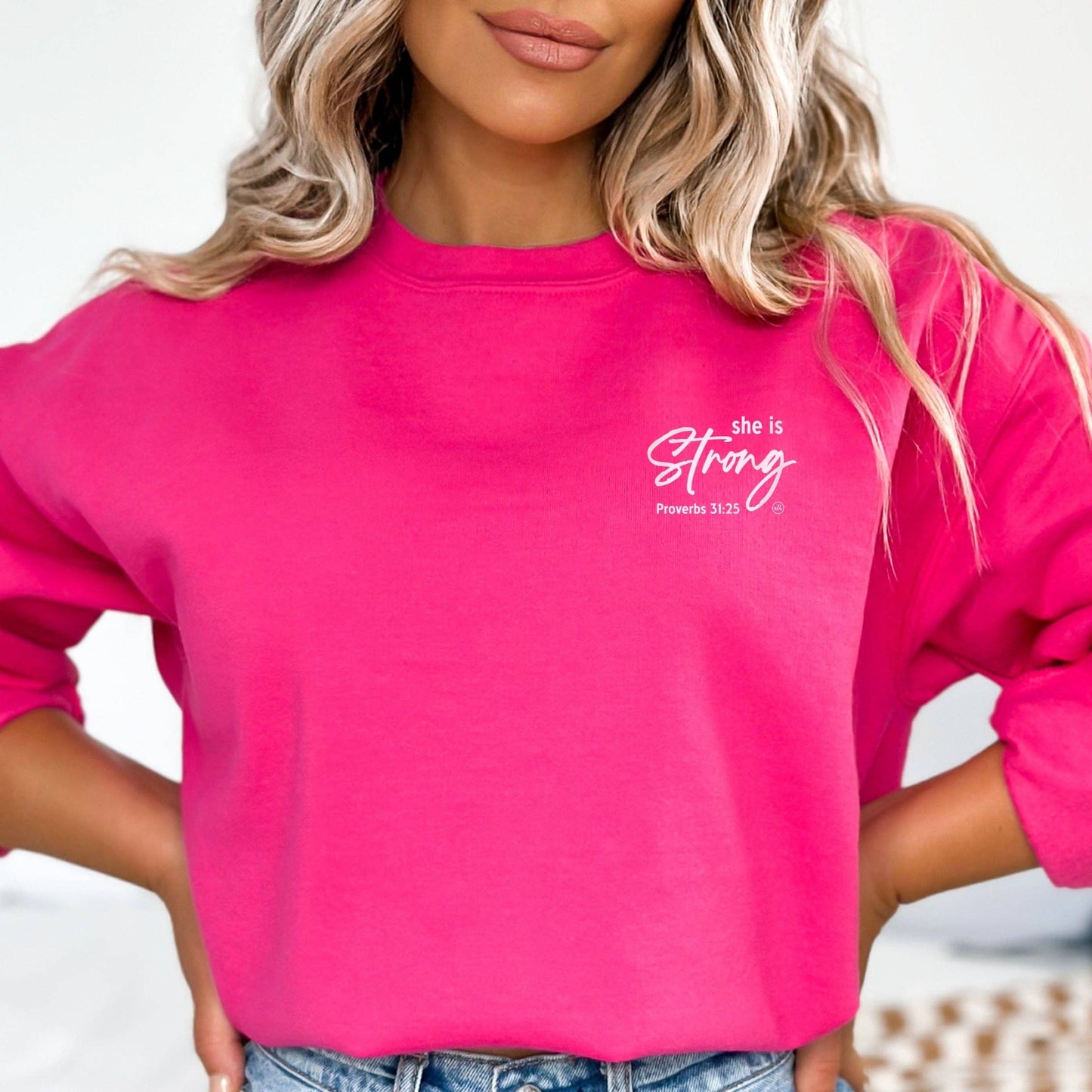 She Is Strong Christian Sweatshirt
