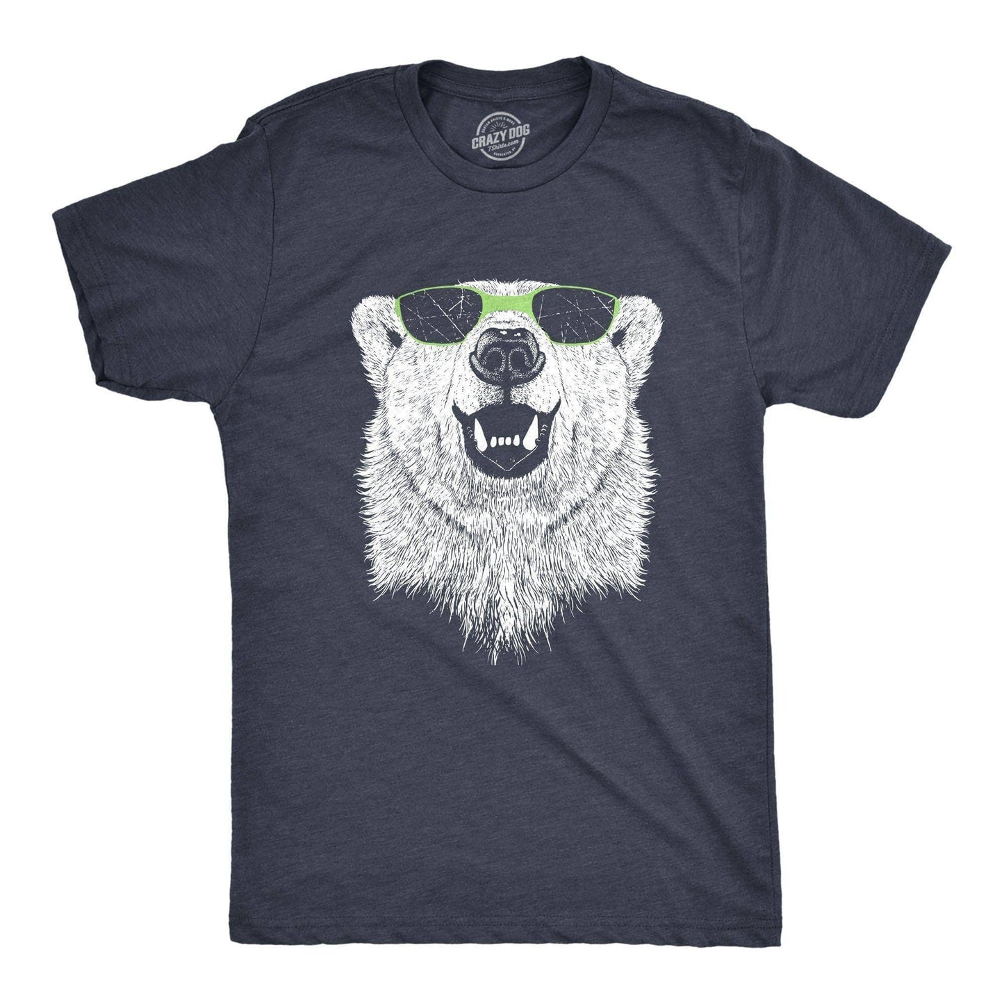 Polar Bear Wearing Sunglasses Men's Tshirt Animal Graphic