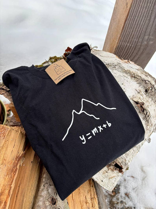 Funny Ski T-Shirt: Math Slope Pun, Snowboard Graphic