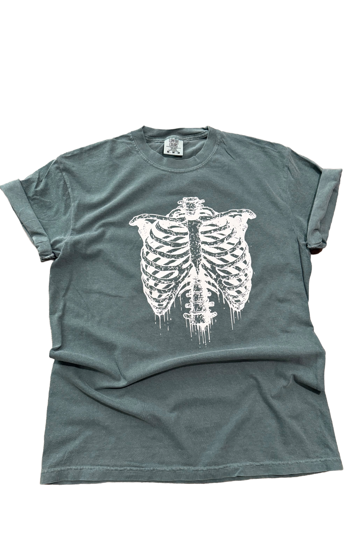 Drippy Skeleton Ribcage Tee