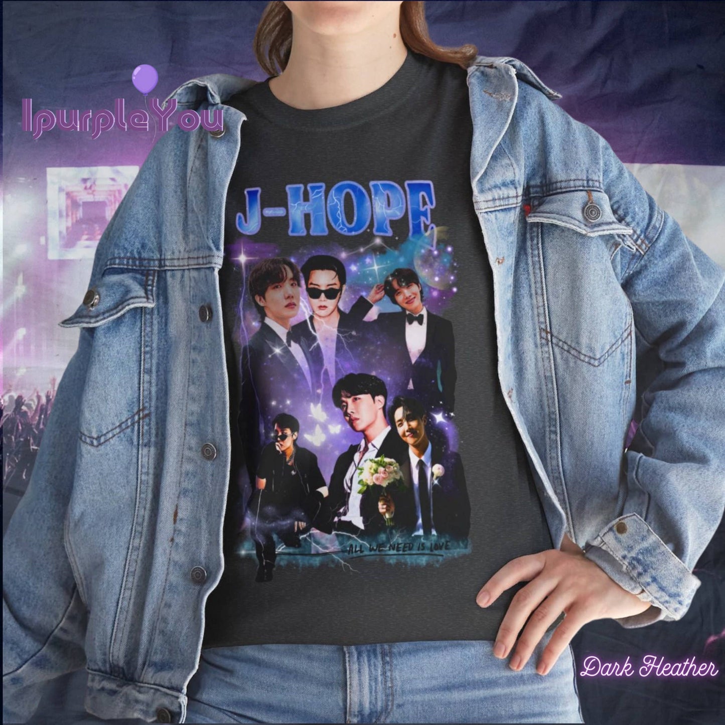 J-Hope Bts ‘All We Need Is Love’ Vintage Bootleg T-Shirt