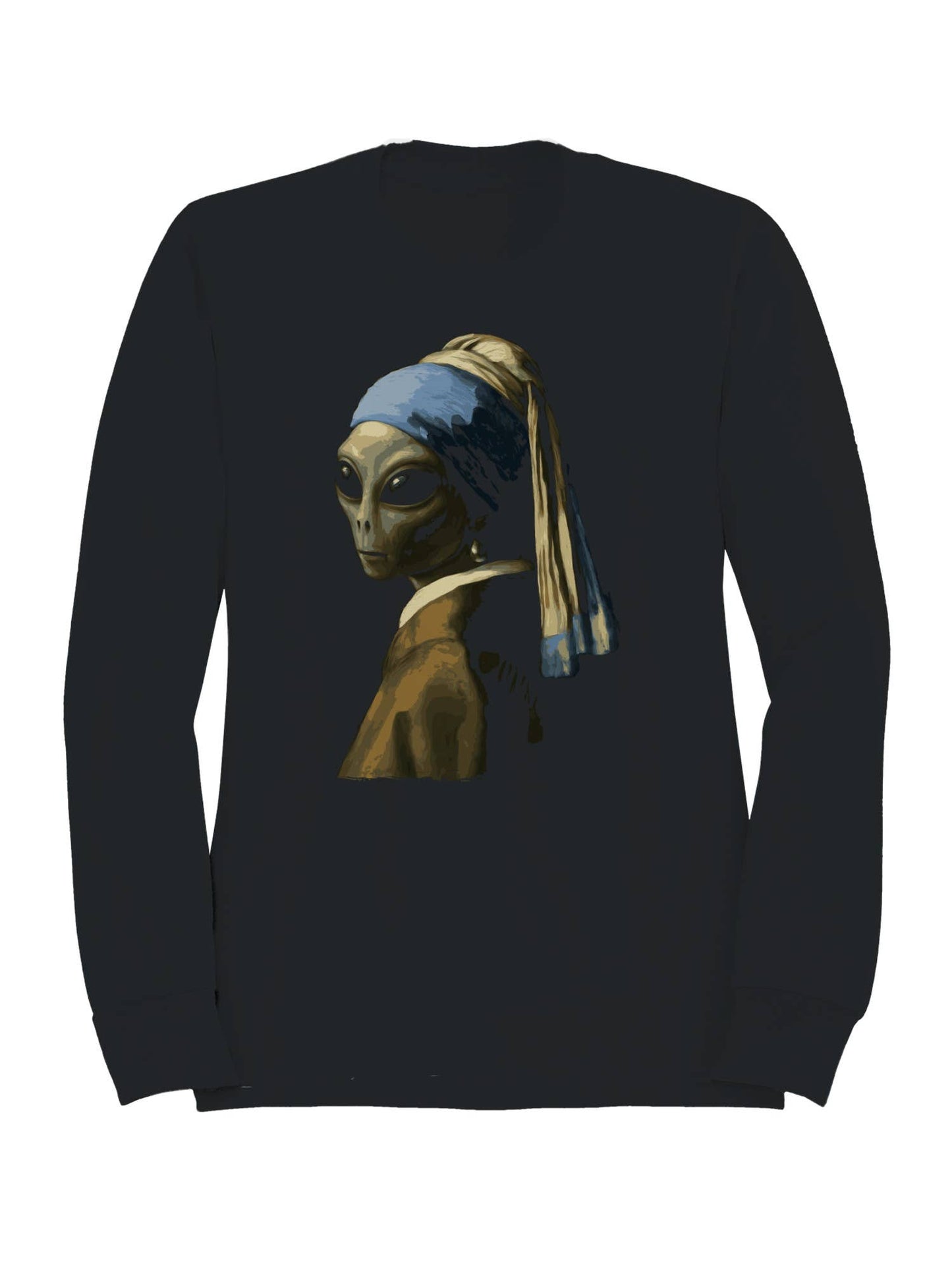 Alien with A Pearl Earring Art Women's Sweatshirt