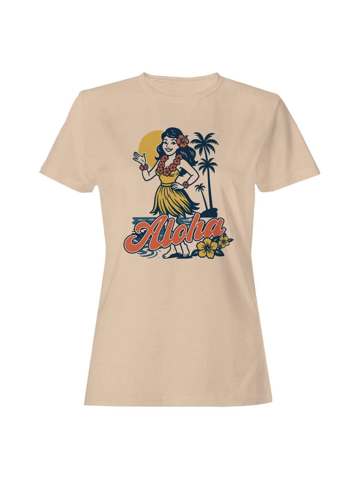 Aloha Hawaiian Hula Greeting Women's T-Shirt
