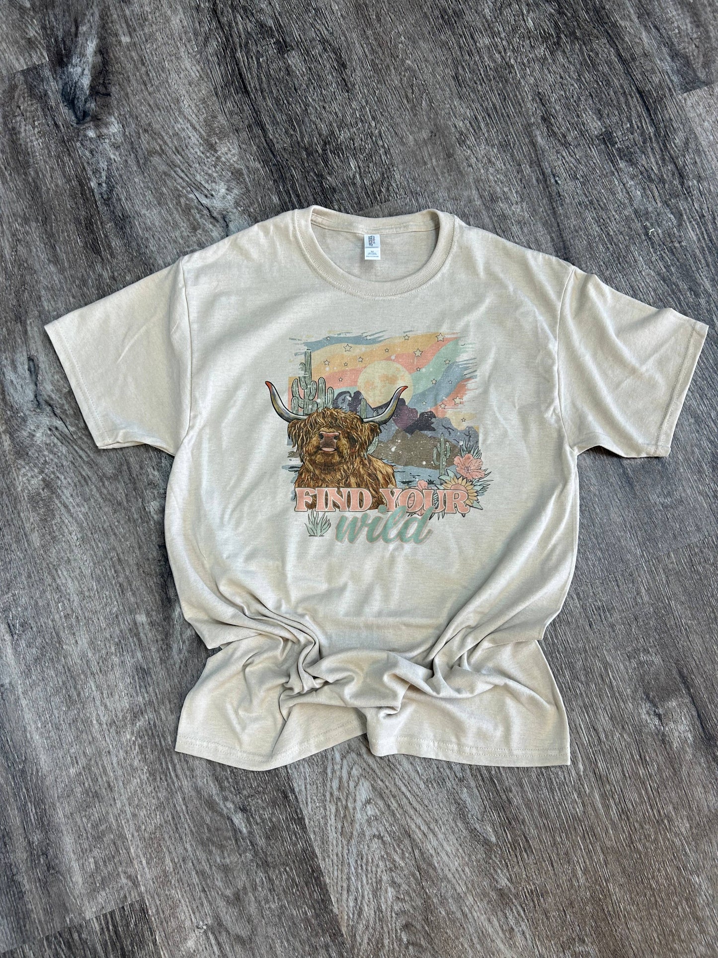 Find Your Wild On Sand Tee