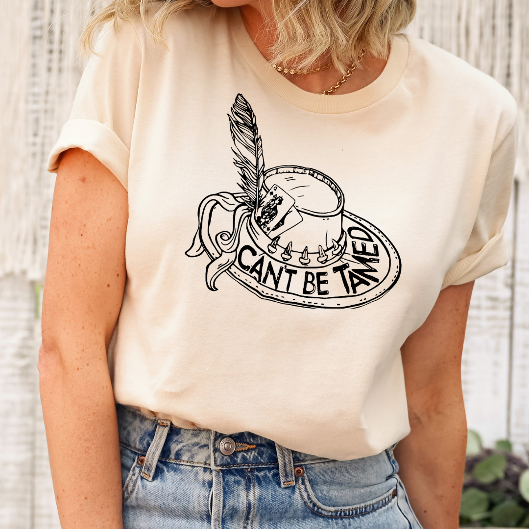 Can't Be Tamed Western Boho Graphic Tee