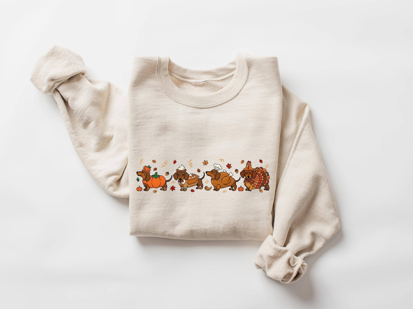 Cute Dachshund Thanksgiving Dog Tee Shirt