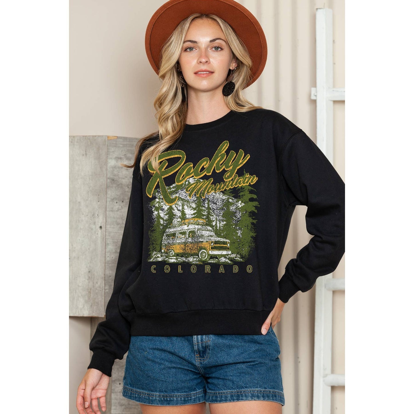 Rocky Mountain Colorado Crewneck Sweater