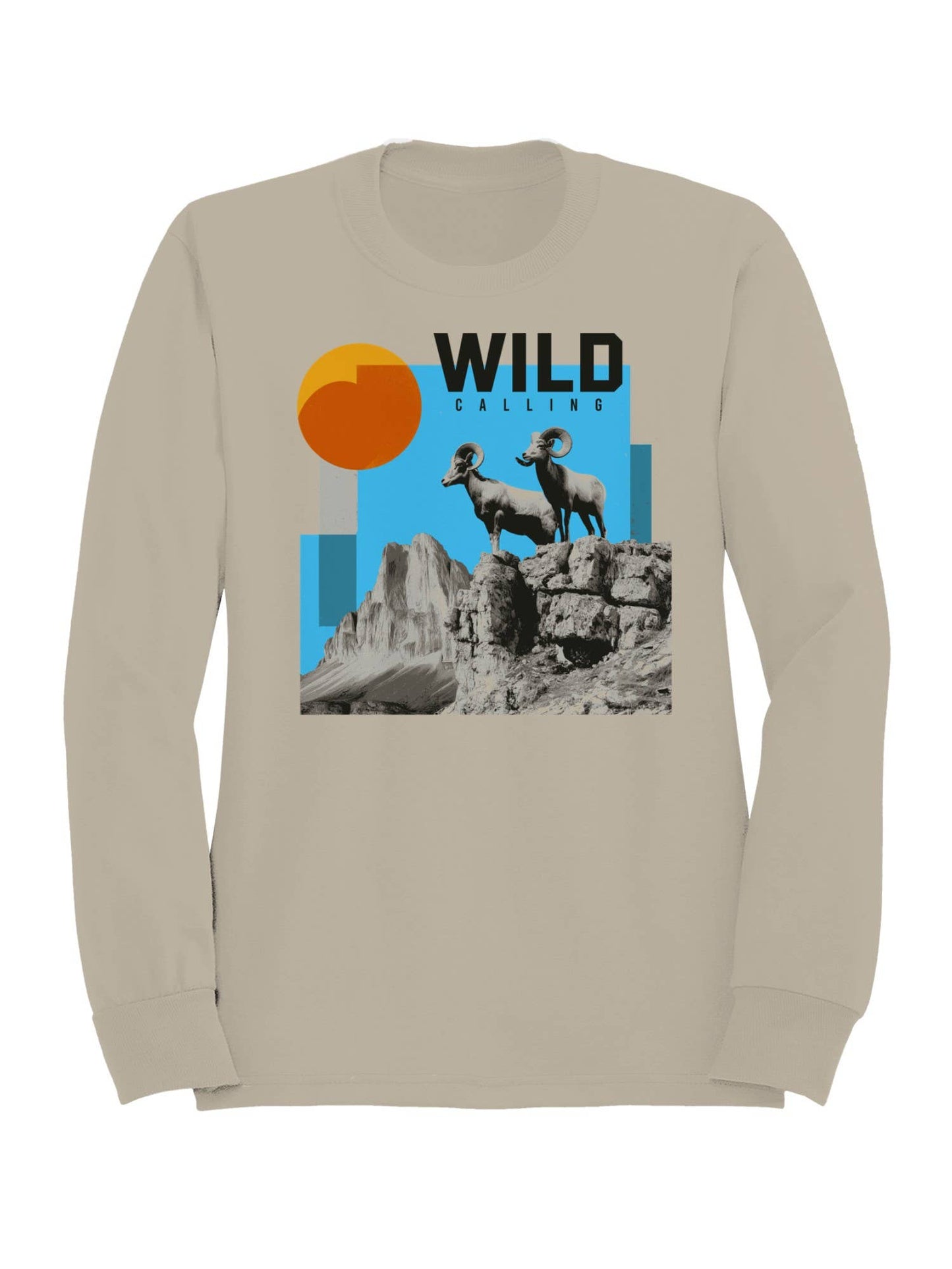 Majestic Mountain Bighorn Adventure Men's Sweatshirt