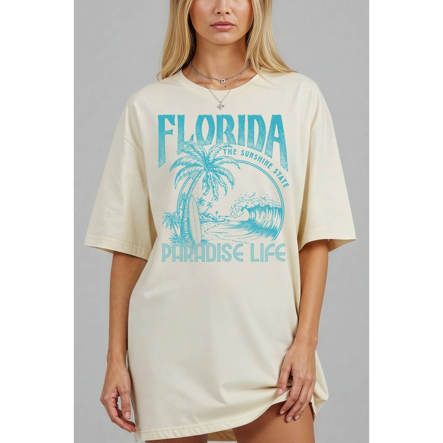 Florida Paradise Life - Oversized Unisex Tee