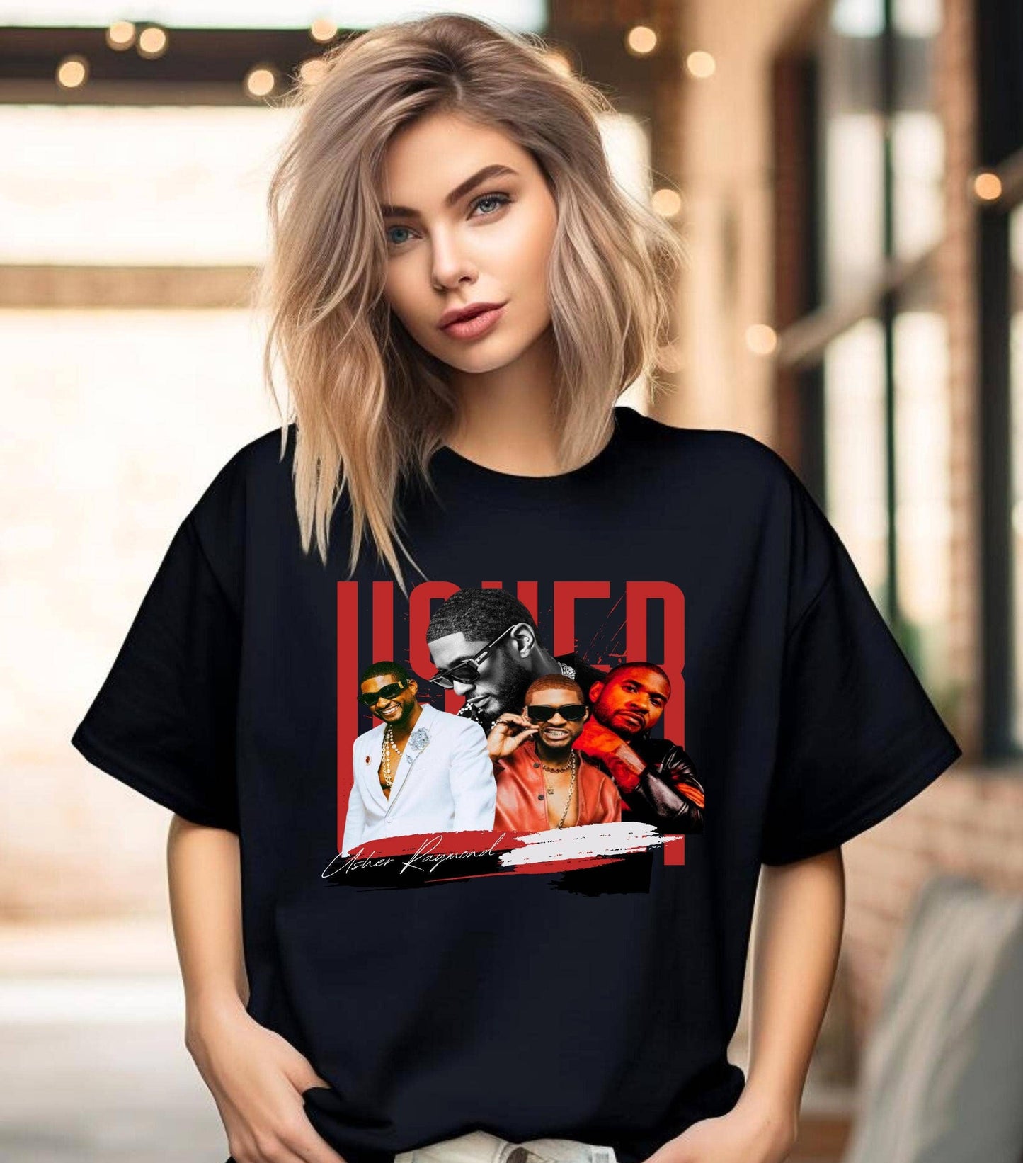 Usher 2024 Tour Comfort Colors - World Tour Fan Shirt