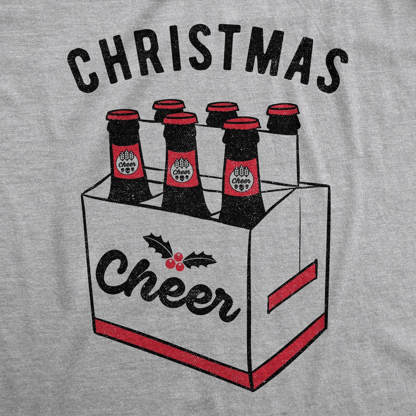 Christmas Cheer Men's Tshirt Christmas Graphic Tee Western T