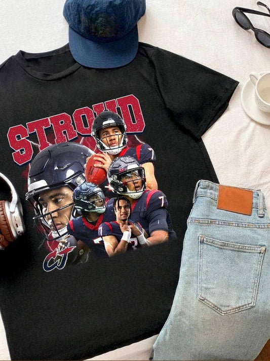 Vintage 90S Graphic Style Cj Stroud Retro Football Tee