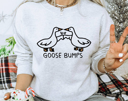 Goosebumps - Funny Retro Animal Trendy Pun Sweatshirt