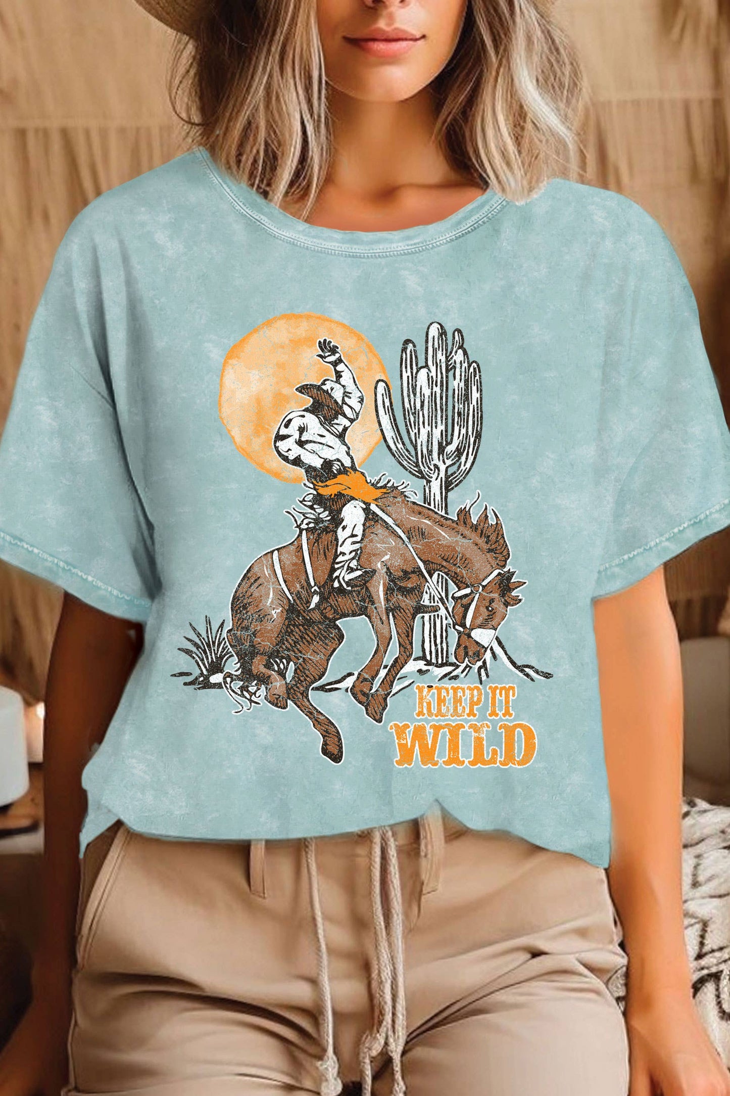 Keep It Wild Cowboy Mineral Graphic Tshirt