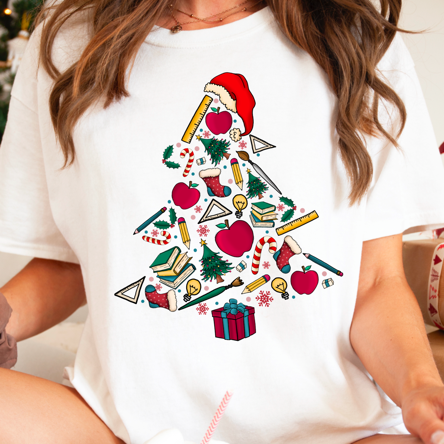 Teacher Christmas Gildan Graphic Tee