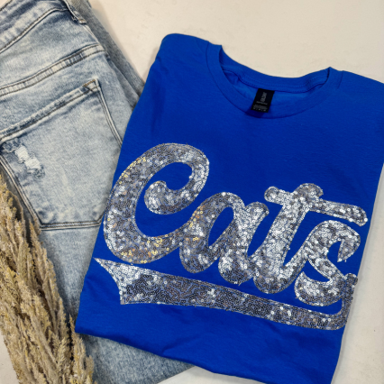 Custom School Spirit Wear Real Sequins Sweatshirt