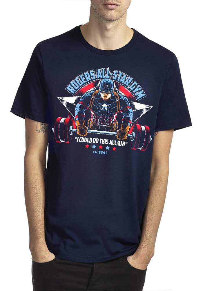 All Stars Gym Navy Blue T-Shirt