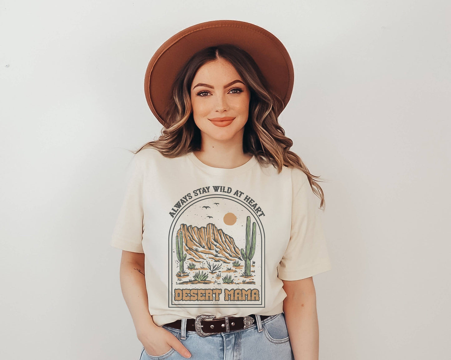 Wild At Heart Desert Mama (Brown) Graphic Tee