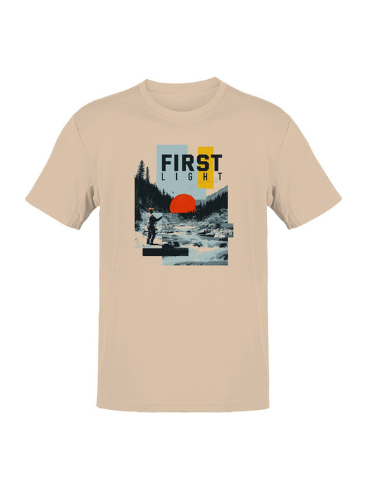First Light Fly Fishing Landscape Men's T-Shirt