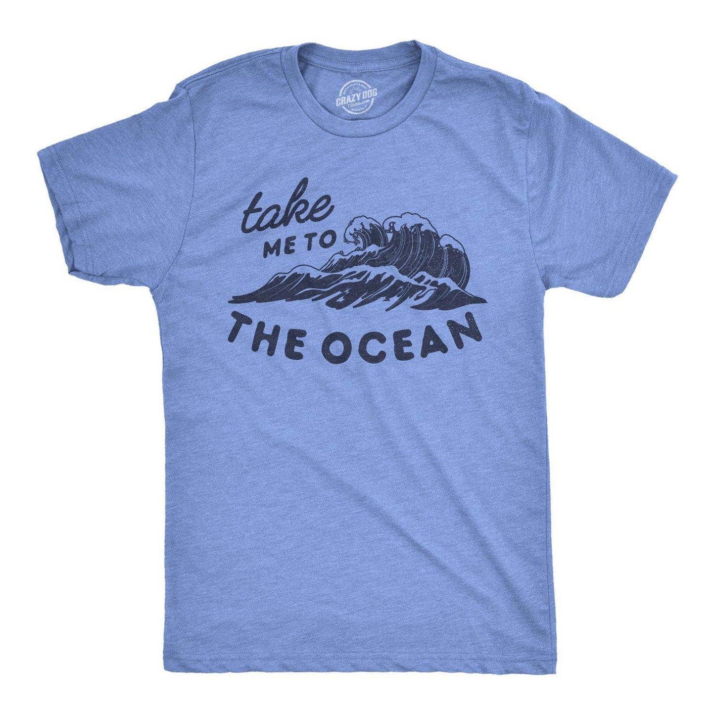 Take Me To the Ocean Men's Tshirt Vacation Graphic Tee