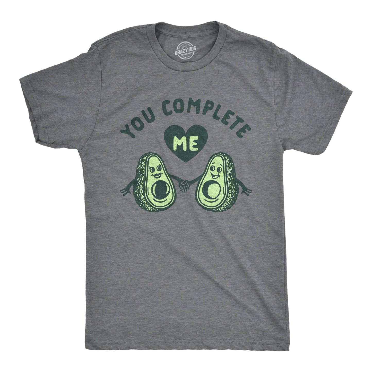 You Complete Me Avocados Men's Tshirt Valentine's Day