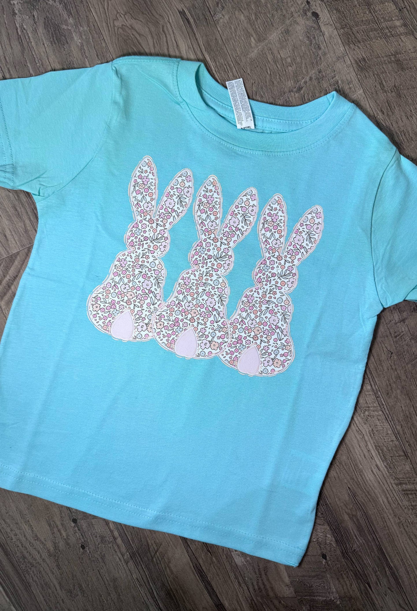 Floral Bunnies Graphic Youth Tee