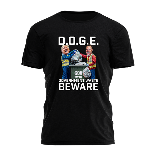 Doge Government Waste Beware Tee - 3557
