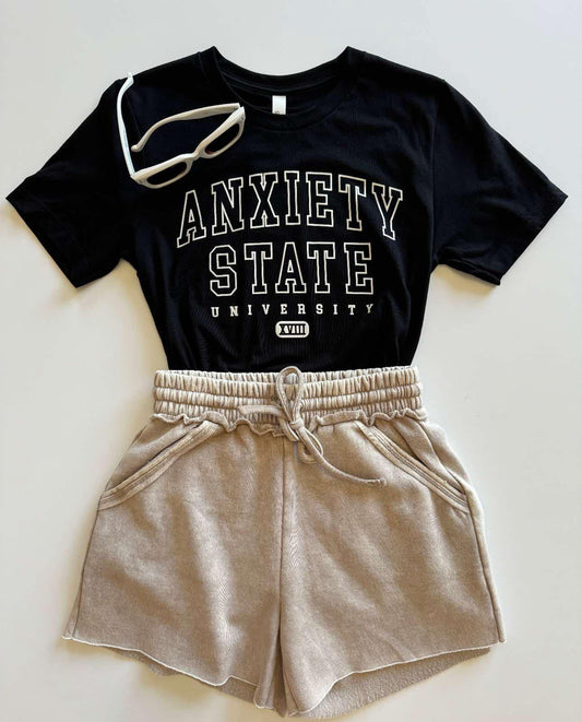 Anxiety State University Funny Shirt, Funny Graphic Shirt