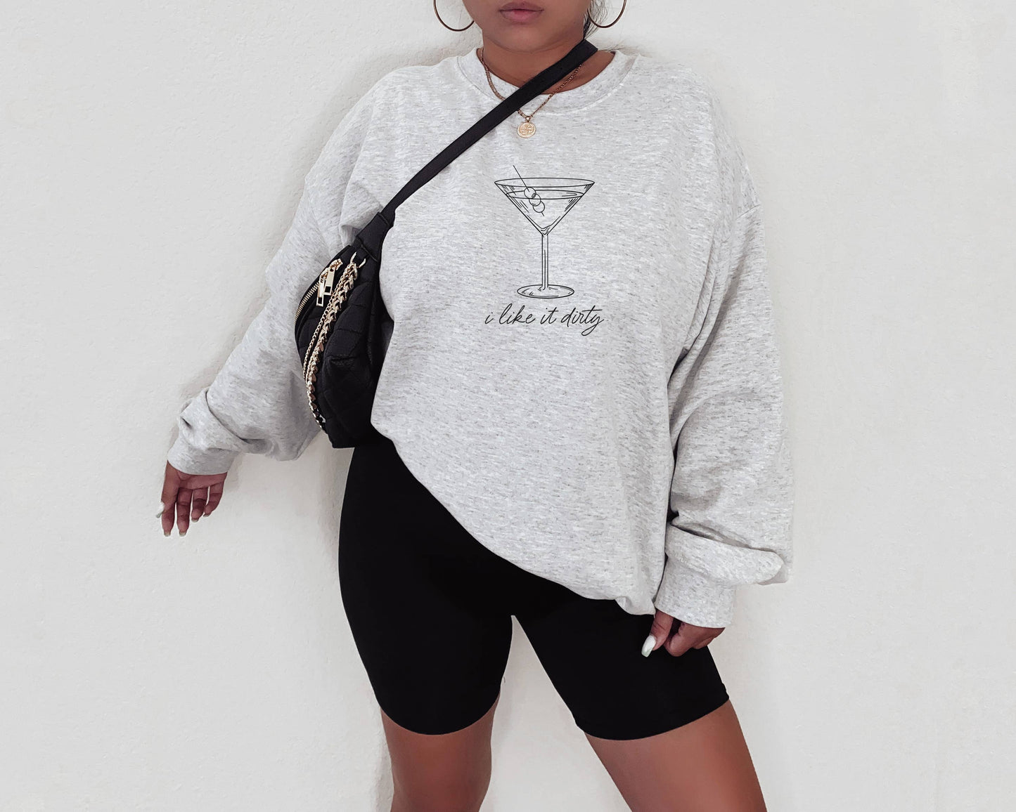 Martini Sweatshirt, Tini Time, Graphic Sweatshirt, Martini