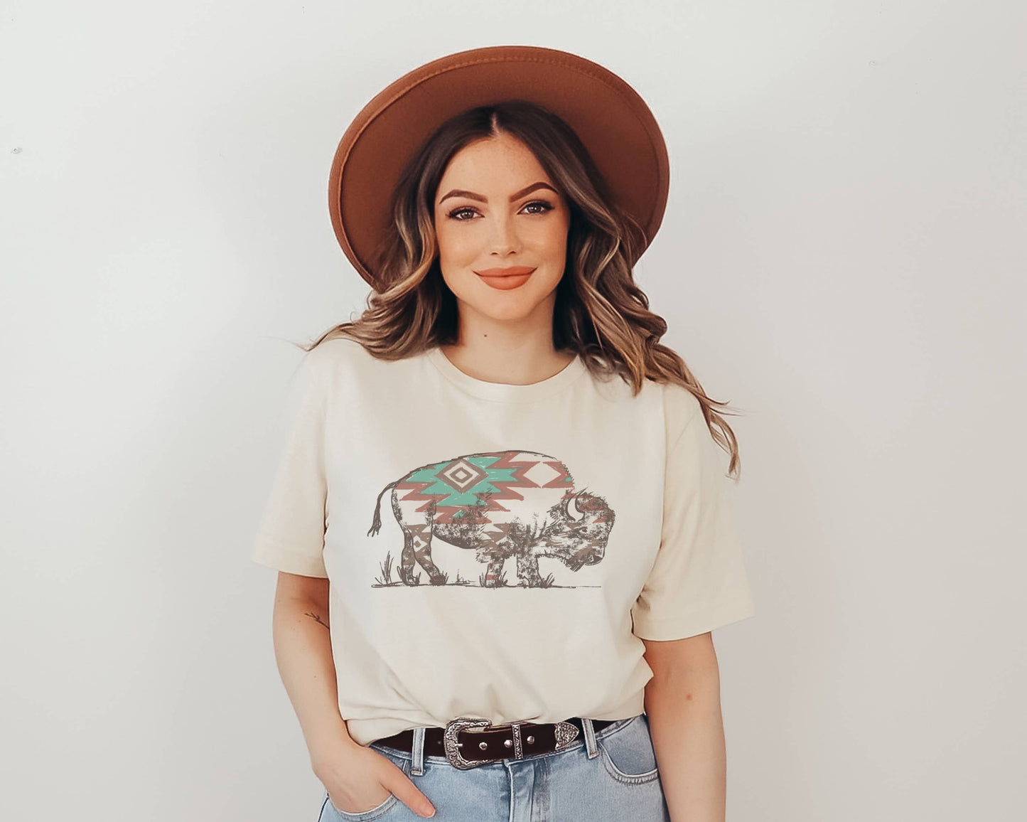Aztec Buffalo L Nature Tee