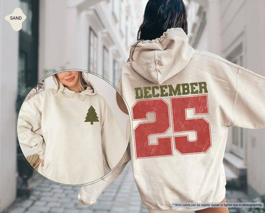 Funny Family Christmas Hoodie Merry December 25th Sweatshirt