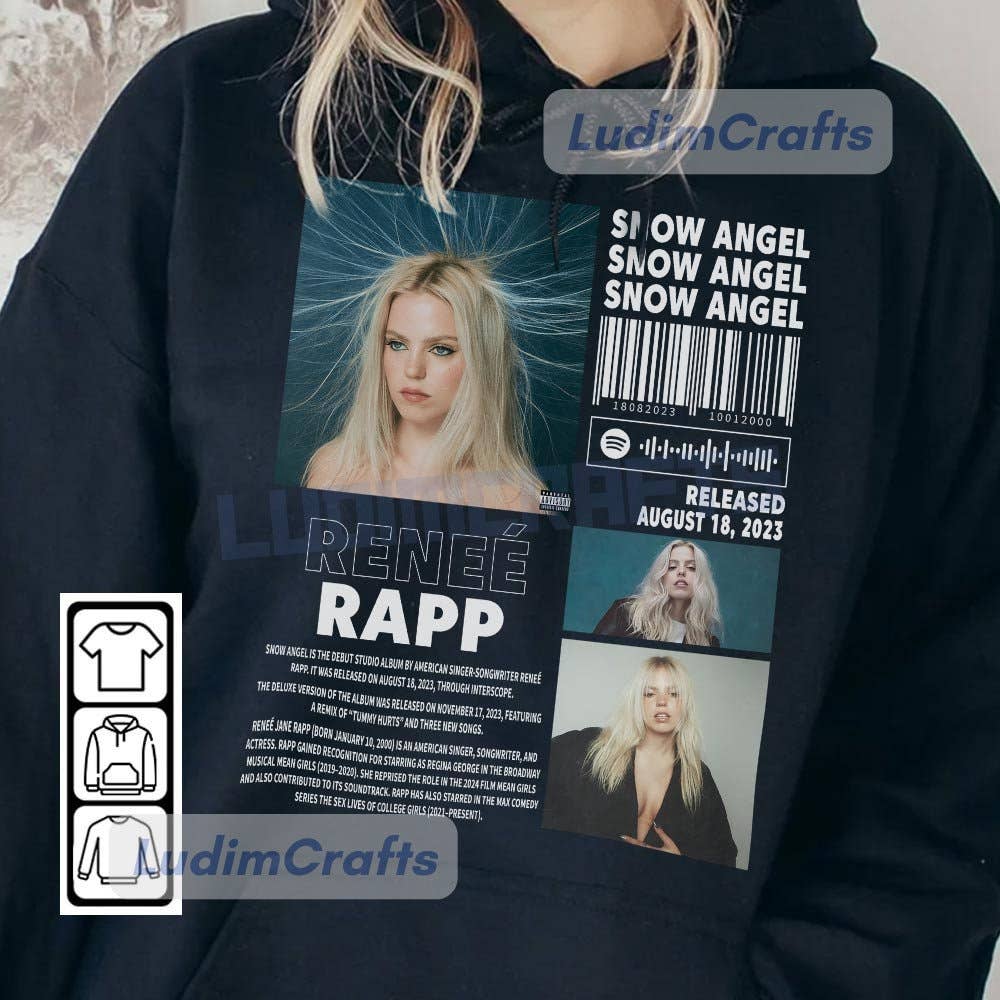 Snow Angel Album Release Sweatshirt with Renée Rapp Design