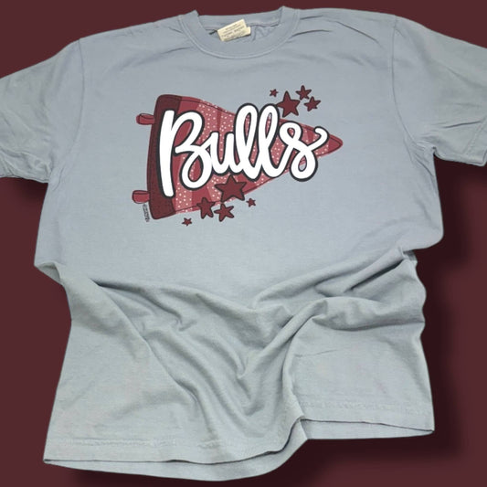 Bulls Pennant Flag Comfort Colors T-Shirt