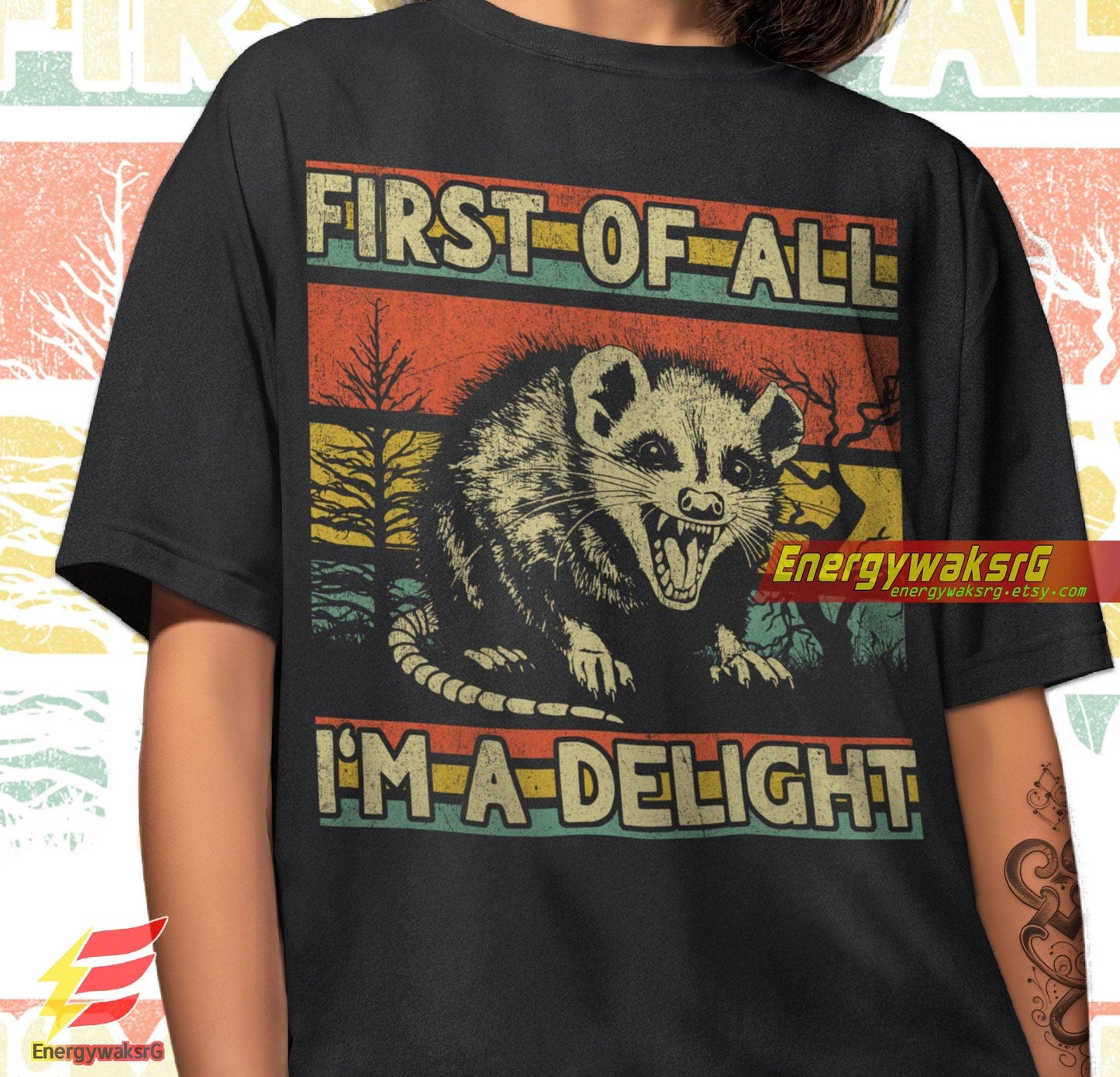 First of All I'm A Delight Shirt - Cute Sarcastic Tee