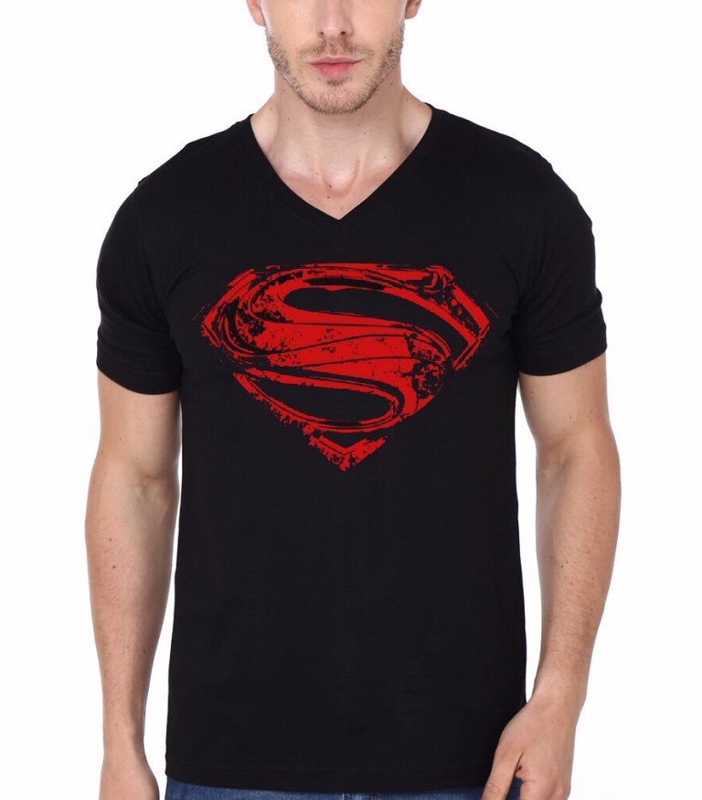 Superman Custom V-Neck Tee