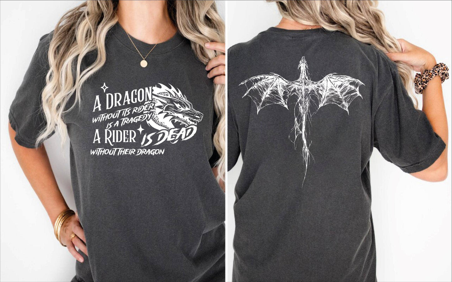 A Dragon Without Its Rider Is A Tragedy Shirt, 2-Sided