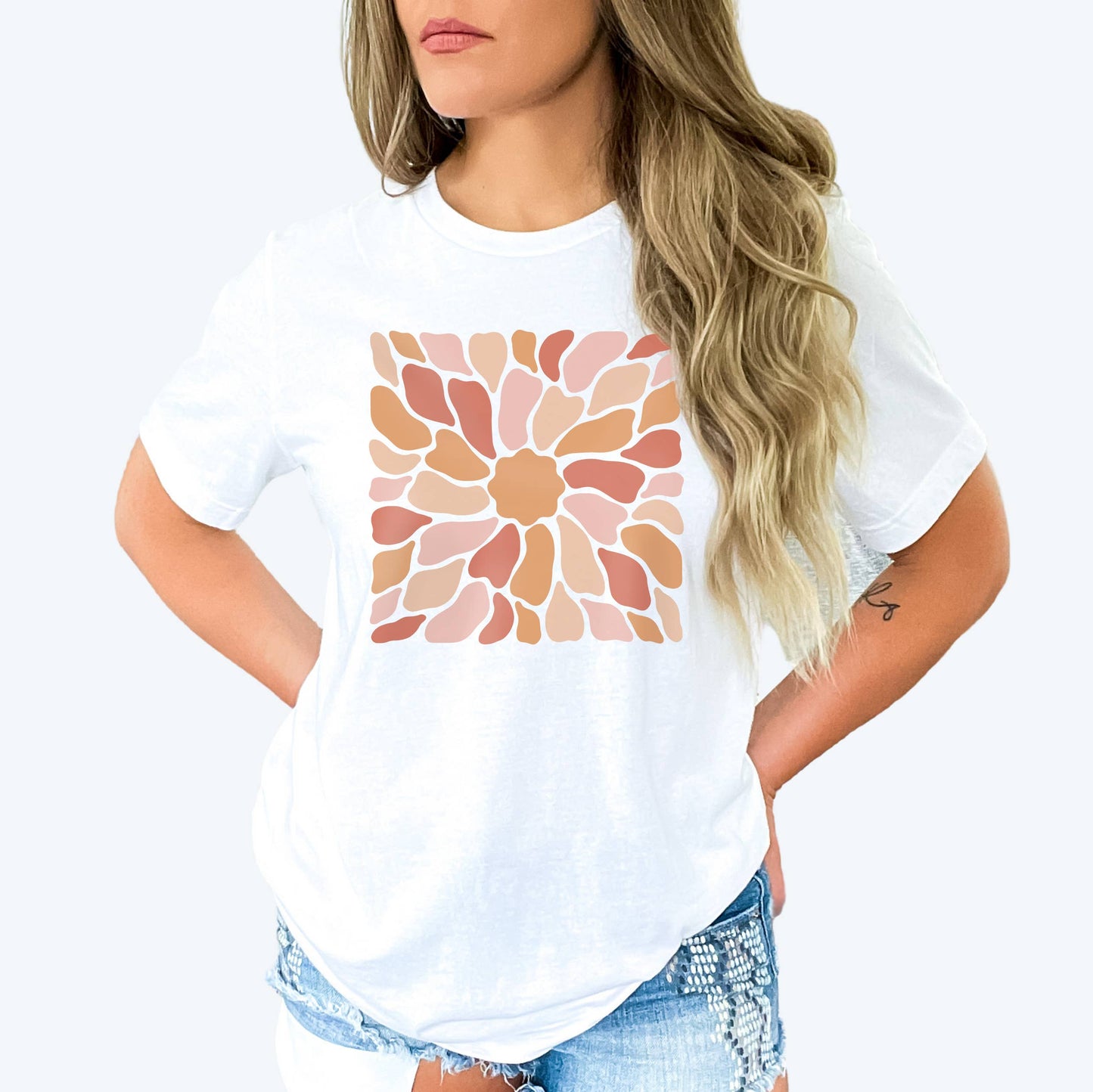 Floral Square Tee | Floral | Sizes XS-2XL