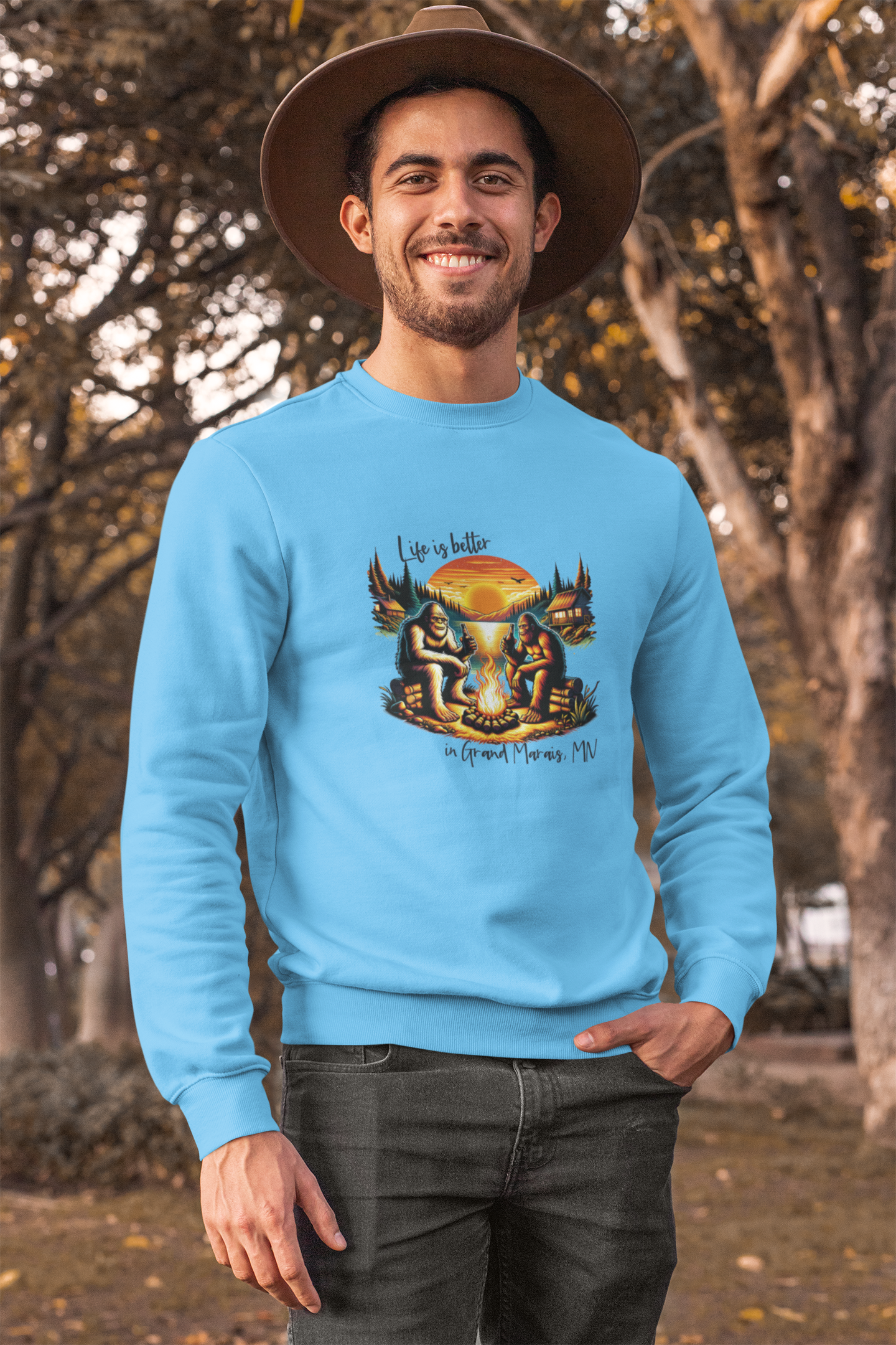 Life Is Better in...Your Location - Bigfoot Sweatshirt