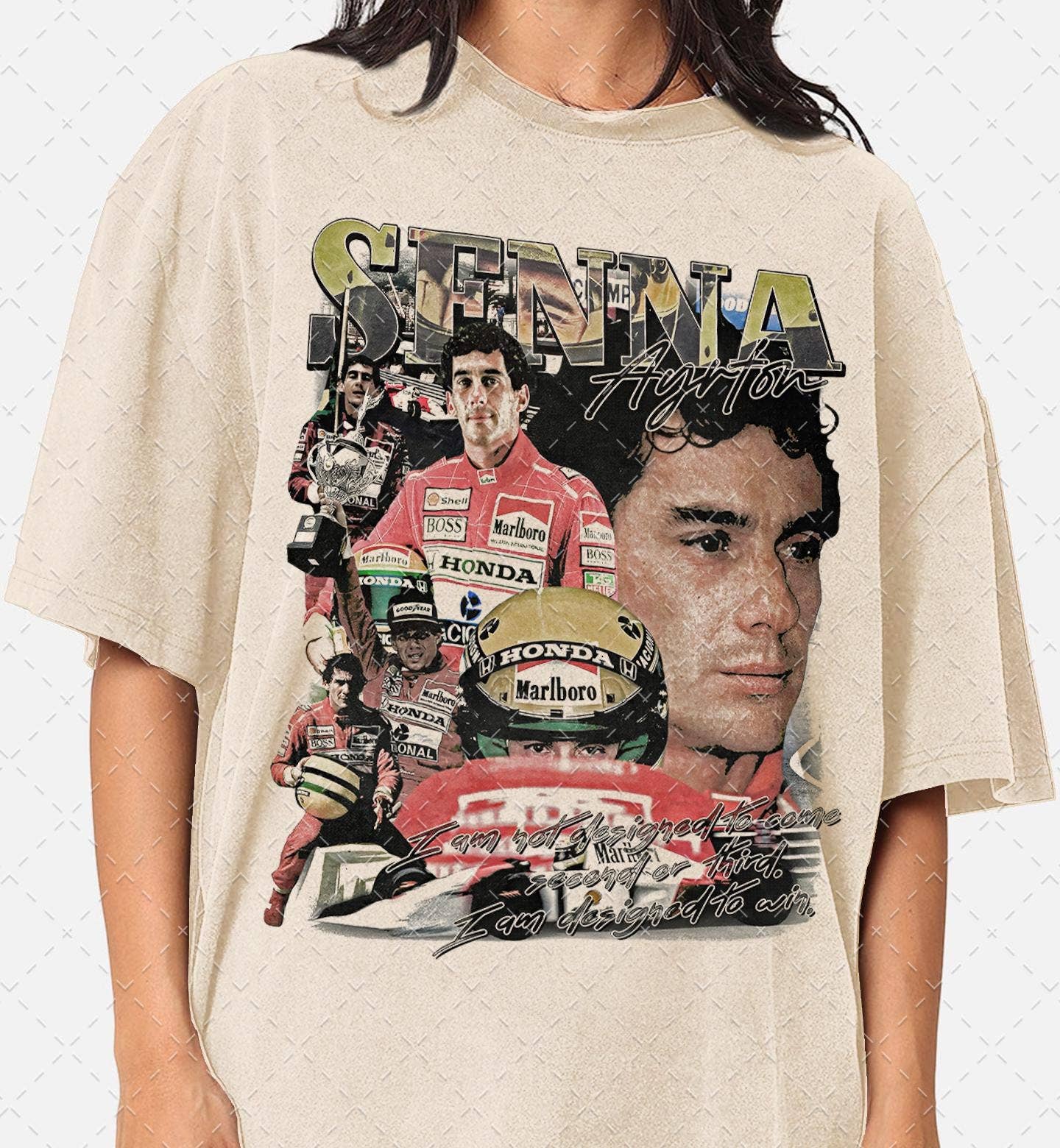 Limited Ayrton Senna 90S Graphic Tee - Formula One Shirt