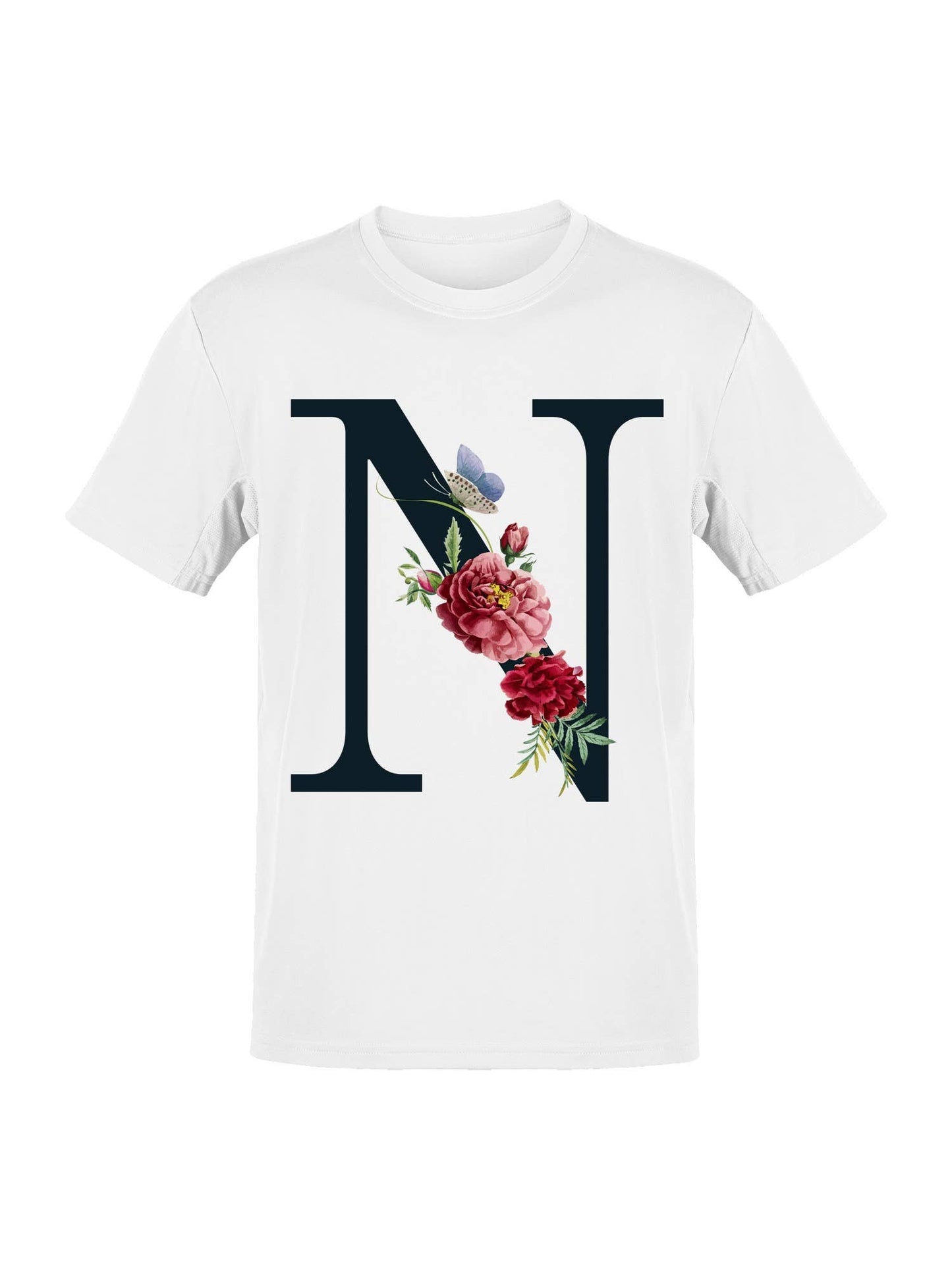 Floral Alphabet: Letter N Women's T-Shirt