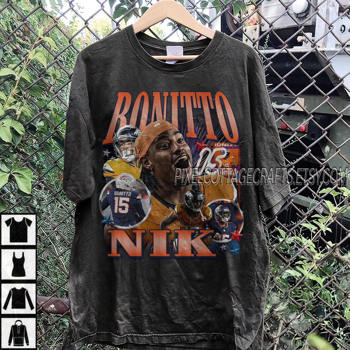 Vintage Denver Football Graphic Tee Hoodie Shirt