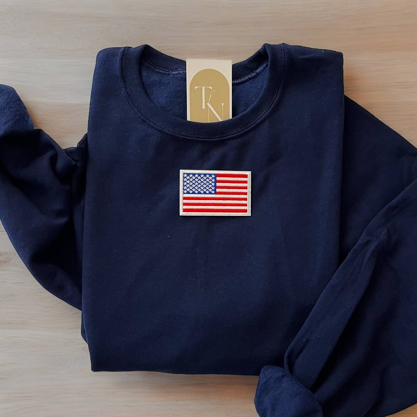 American Flag Crewneck Sweatshirt