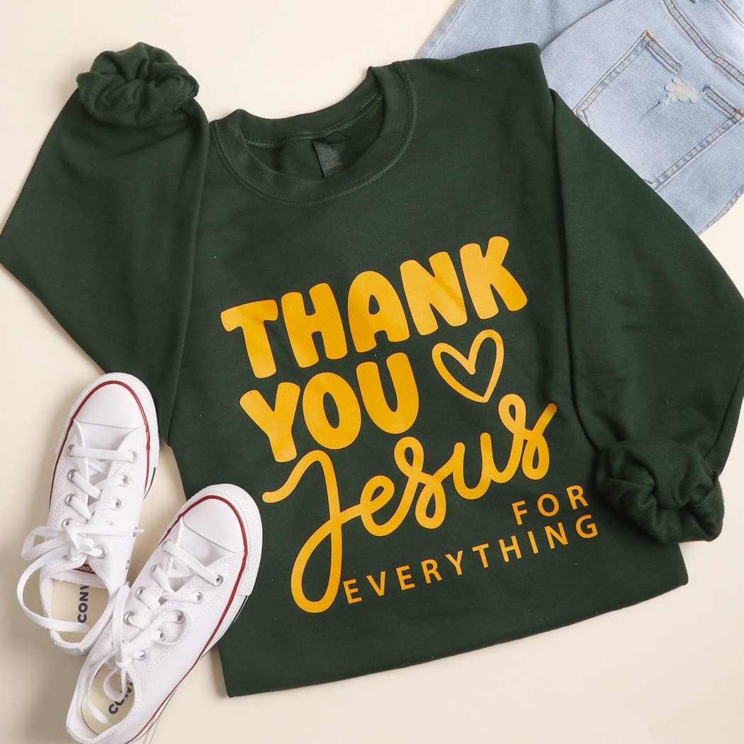 Thank You Jesus For Everything Heavyweight Sweatshirt