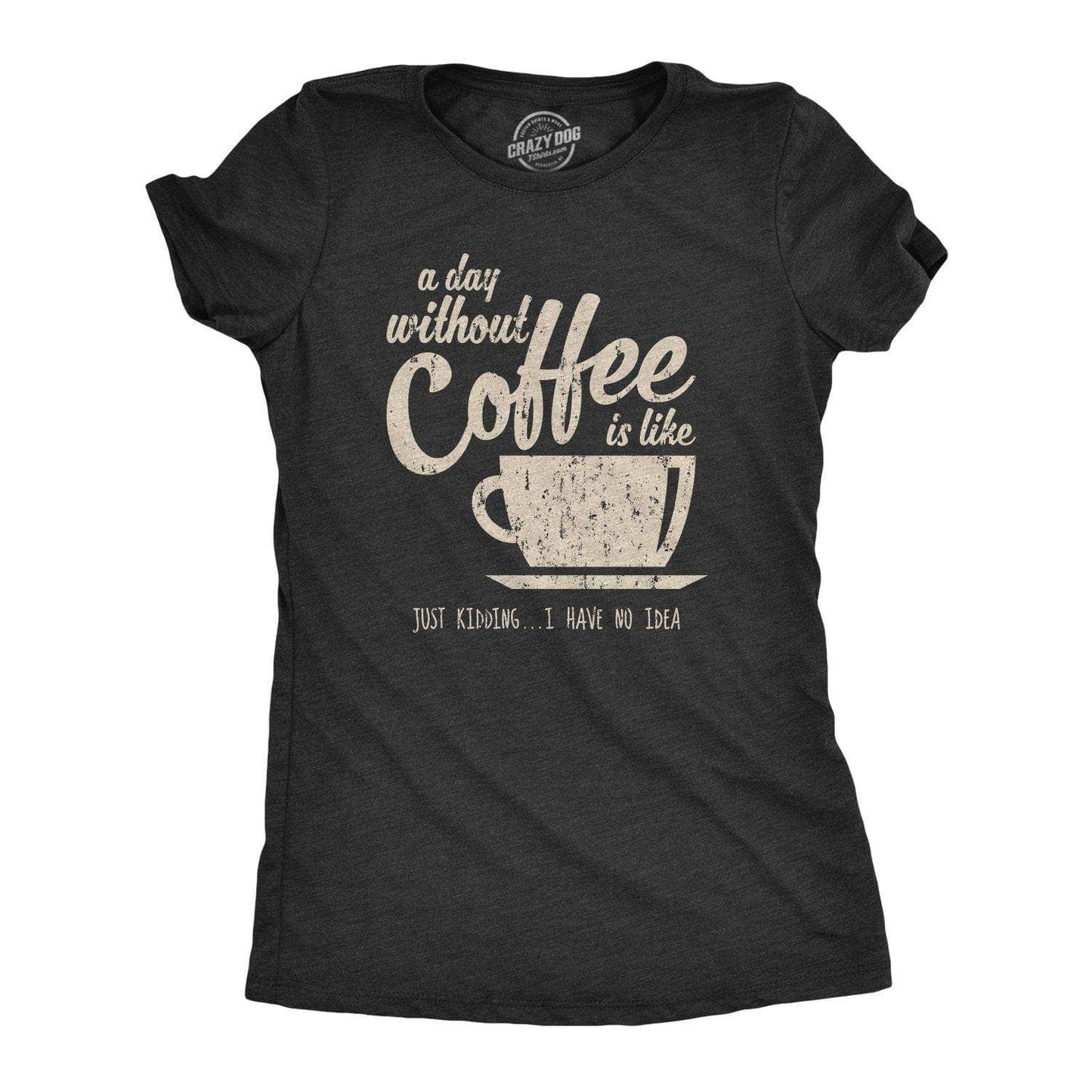 A Day Without Coffee Is Like Just Kidding I Have No Idea Women's Tshirt