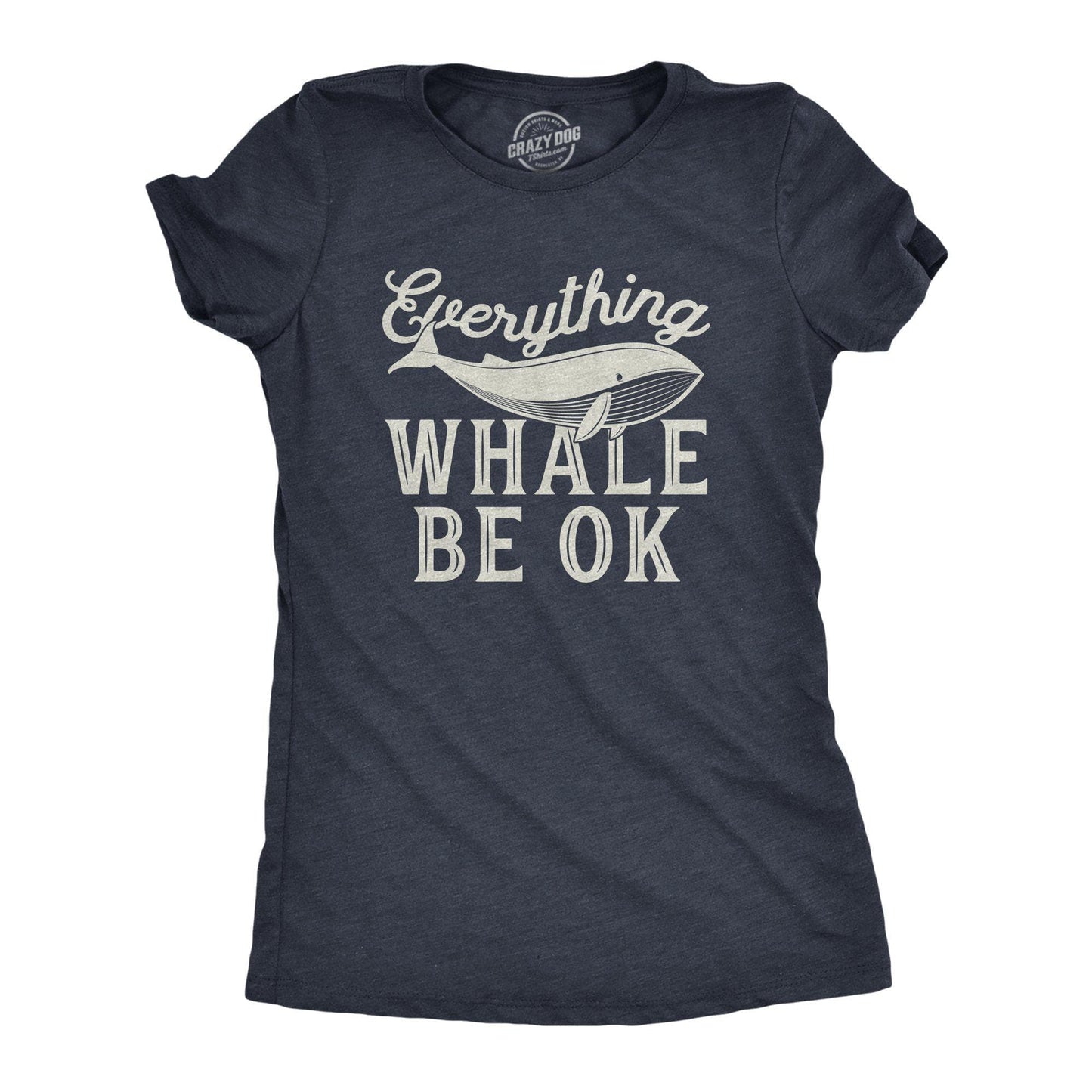 Everything Whale Be Okay Women's Tshirt Vacation Graphic Tee